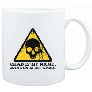  Mug White  Chad is my name, danger is my game  Male 