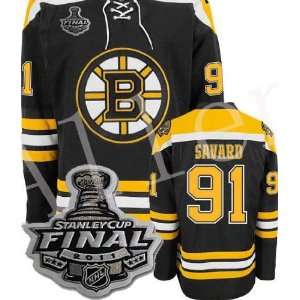  2012 NHL Boston Bruins Jerseys #91 Savard Black/white 