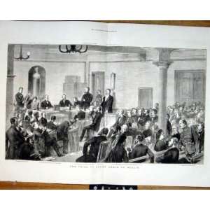   Trial Count Aenim At Berlin Antique Print 1874 Germany