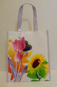 Bath & Body Works Floral / Flower Tote Shopping Bag ~ NWT ~  