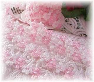   gorgeous floral trim great for embellishing most any project including