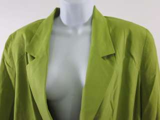REAL CLOTHES  Green Silk Blazer Size L  