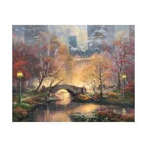 Thomas Kinkade   Central Park in the Fall SN Canvas 