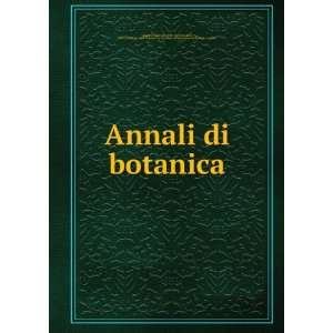  Annali di botanica UniversitÃ  degli studi di Roma La Sapienza 