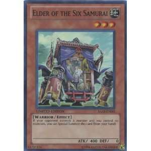  Yugioh Elder of the Six Samurai Saas en001 Super Rare Card 
