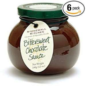 Stonewall Kitchens Bittersweet Chocolate Sauce 12 Ounce Jars (Pack of 