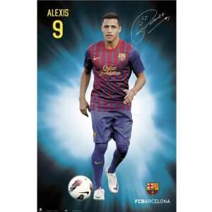  Alexis Sanchez FC Barcelona Poster 2012, 24 x 36