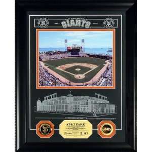  San Francisco Giants AT&T Park Archival Etched Glass with 