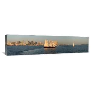 San Diego Skyline   Gallery Wrapped Canvas   Museum Quality  Size 4ft 