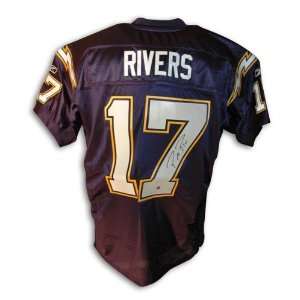  Philip Rivers Autographed San Diego Chargers Navy Blue 