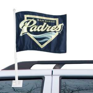  San Diego Padres 11 x 15 Navy Blue Car Flag Sports 