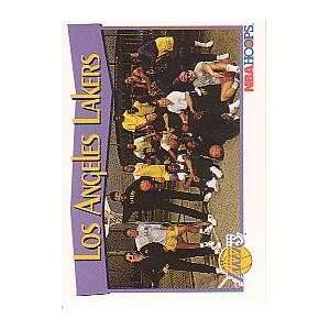  1991 92 Hoops #286 Los Angeles Lakers