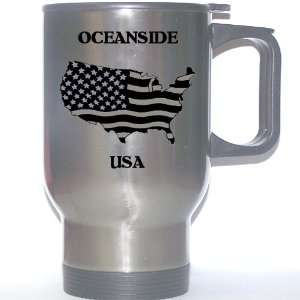  US Flag   Oceanside, California (CA) Stainless Steel Mug 