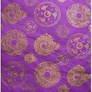  Printed Metal Coin Paper  Copper Coins on Deep Purple 