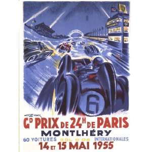    Grand Prix De Montlhery by George Ham 24x36