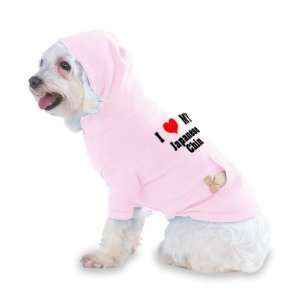  I Love/Heart Japanese Chin Hooded (Hoody) T Shirt with 
