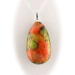  Handcrafted Artisan Teardrop Pendant 925 Sterling Silver 