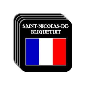 France   SAINT NICOLAS DE BLIQUETUIT Set of 4 Mini Mousepad Coasters
