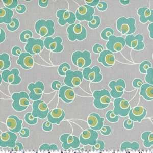 Wide Amy Butler August Fields Bright Buds Grey Fabric By The Yard amy 