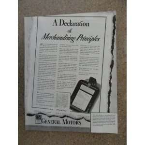  40s full page print ad. black and white Illustration (A declaration 