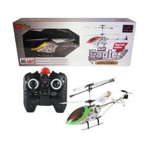 Ch Mini EAGLE RC Electric Indoor Co Axial Helicopter w/ LED Lights 