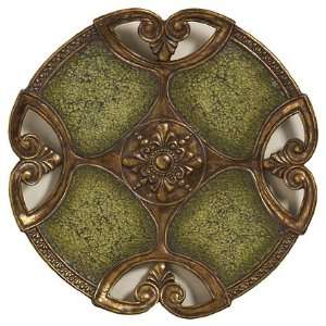  Jade Glass Mosiac Decorative Plate