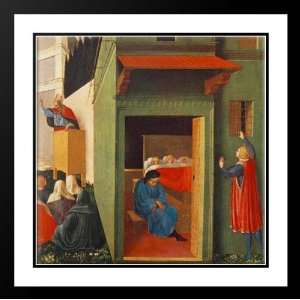 Angelico, , Fra 20x20 Framed and Double Matted Story of St Nicholas 