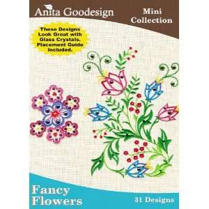  Anita Goodesign Embroidery Designs Cd Fancy Flowers Arts 