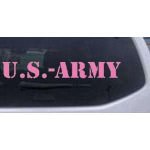 US Army Military Car Window Wall Laptop Decal Sticker    Pink 22in X 3 