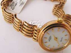 ROTARY ELITE LADIES GOLD WATCH MOTHER OF PEARL DIAL  