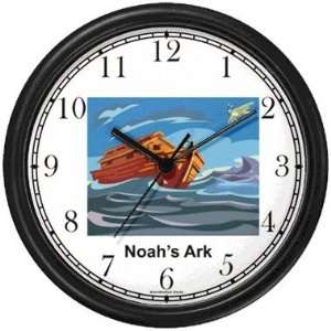 Noahs Ark No.6   Biblical Theme Wall Clock by WatchBuddy Timepieces 