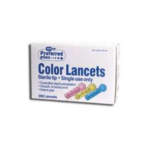  LANCETS COLORED 21G ***KPP Size 200 Health & Personal 