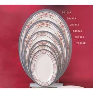 Rose Oval Melamine Platter   9 7/8 X 7 1/4 NSF  Kitchen 