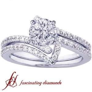   Wedding Bridal Rings Pave Set 14K Fascinating Diamonds Jewelry