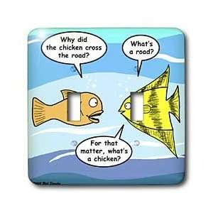 Rich Diesslins Funny General Cartoons   Fish why did the chicken cross 