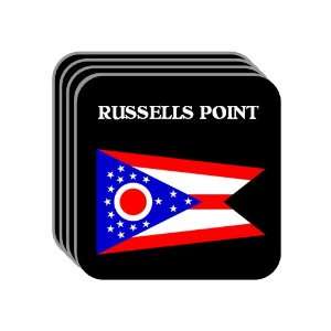  US State Flag   RUSSELLS POINT, Ohio (OH) Set of 4 Mini 