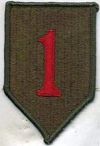 US Army Vietnam Era 1st Infantry Division Patch  