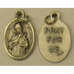  St. Teresa of Avila Bulk Oxidized Medal with Jump Ring 