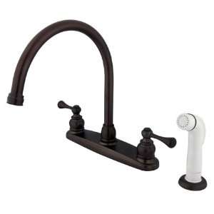   Goose Neck Kitchen Faucet Side Spray Oil Rubbed Bronze KB725BL Home