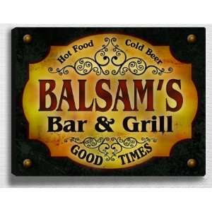  Balsams Bar & Grill 14 x 11 Collectible Stretched 