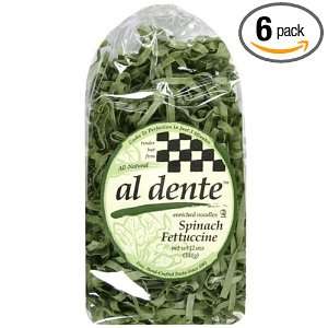 Al Dente Spinach Fettucine, 12 Ounce Grocery & Gourmet Food