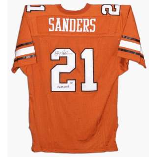  Autographed Barry Sanders Jersey   with HEISMAN 88 