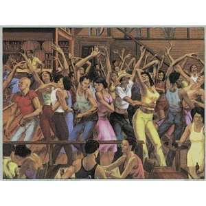     Fancy Dancing   Artist Barry Tinkler   Poster Size 8 X 6 inches