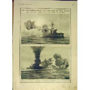  Navy Flanders Ww1 Guns Ship British Monitor 1918 War