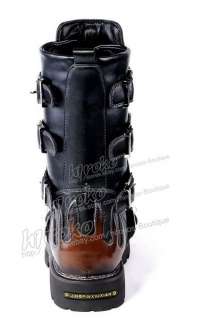 HOT visual kei GOTHIC PUNK Kera rock hard metal Boots shoes US 8 10.5 