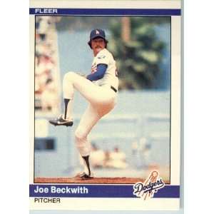  1984 Fleer # 97 Joe Beckwith Los Angeles Dodgers Baseball 