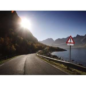  Deserted Road Lofoten Islands, Norway, Scandinavia, Europe 