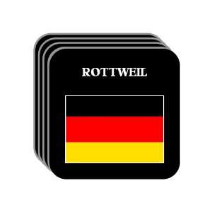  Germany   ROTTWEIL Set of 4 Mini Mousepad Coasters 