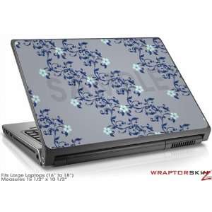   Laptop Skin   Victorian Design Blue by WraptorSkinz 