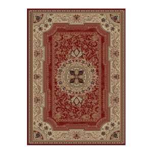  Concord Global Rugs Ankara Collection Chateau Red Round 7 